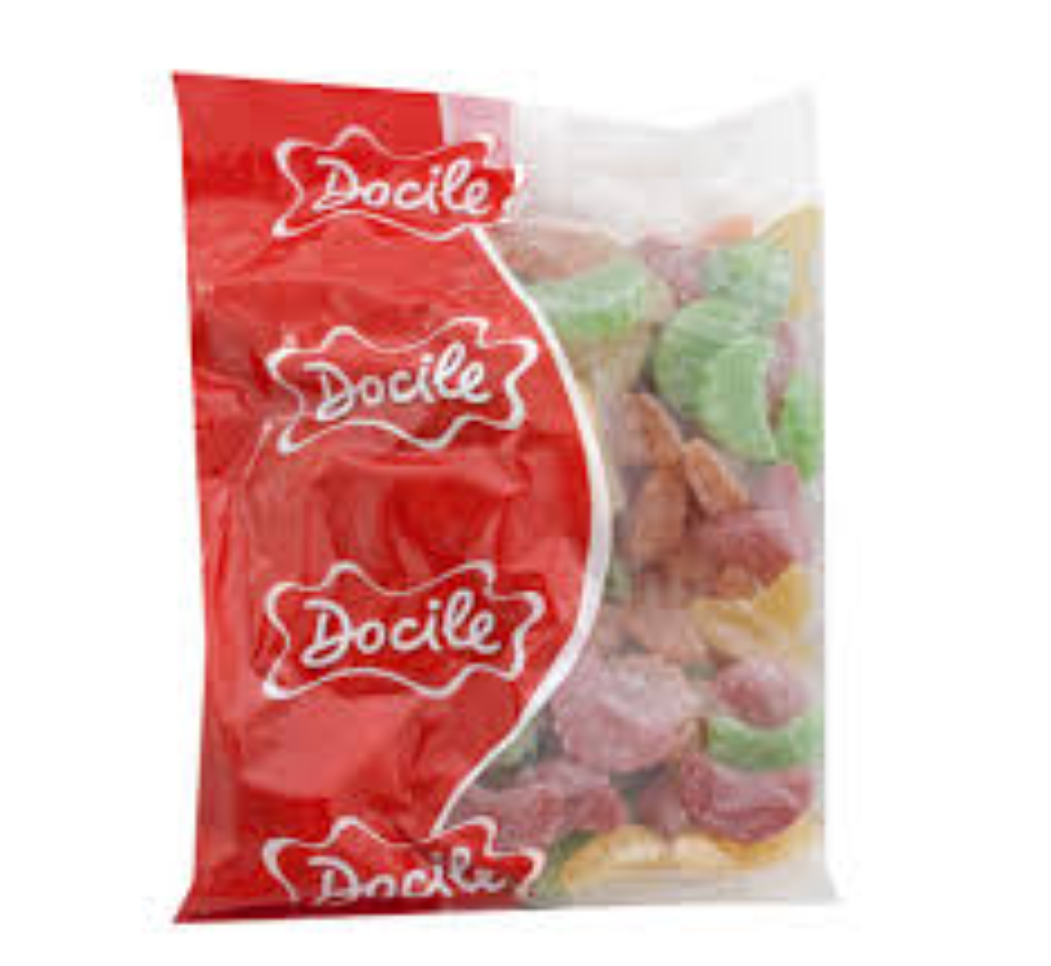 DOCILE ASSORTED FRUIT SLICED 100G